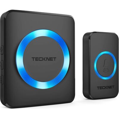 TECKNET - WirelessDoorbell - IP65 - Cordless - Doorbell TECKNET - WirelessDoorbell - IP65 - Cordless - Doorbell