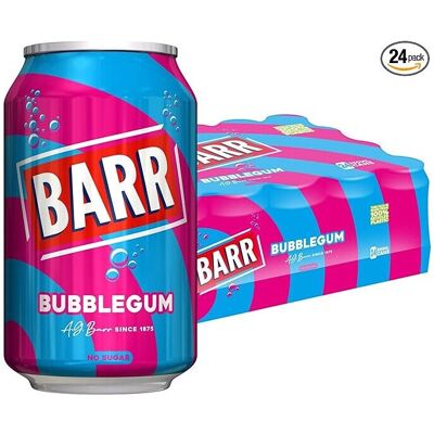BARR - Bubblegum Zero - Blue Bubblegum - 24 Pack - Beverage BARR - Bubblegum Zero - Blue Bubblegum - 24 Pack - Beverage