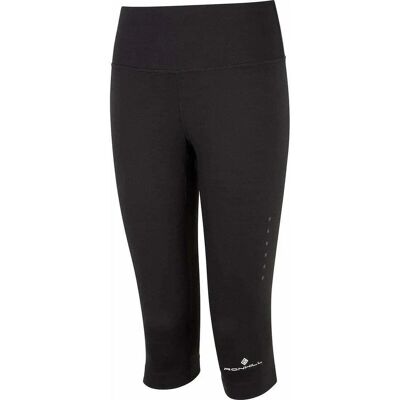 Ronhill Damen Core Lauf Capri - Stützende Schwarz/Weiß - Leggings Ronhill Damen Core Lauf Capri - Stützende Schwarz/Weiß - Leggings
