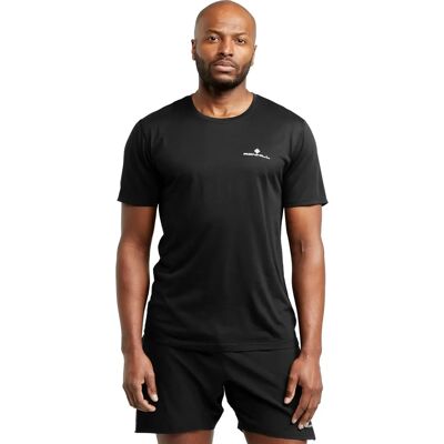 Ronhill Core S Krótki T-shirt z Krótkim Rękawem - Bieganie, Czarny/Biały Ronhill Core S Krótki T-shirt z Krótkim Rękawem - Bieganie, Czarny/Biały