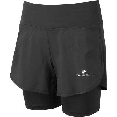 Ronhill Two-in-One Shorts - Black Ronhill Two-in-One Shorts - Black