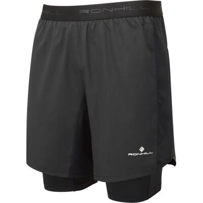 Ronhill Men's Two-Layer Shorts - Black Ronhill Men's Two-Layer Shorts - Black