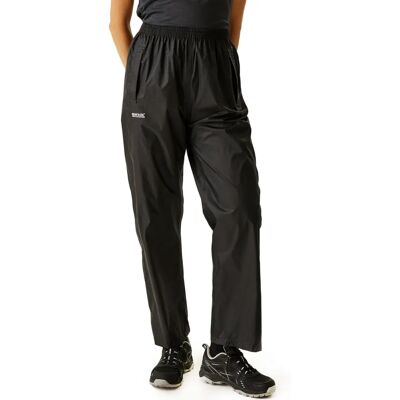Regatta Női Könnyű Vízhatlan Overtrousers - Fekete - M Regatta Női Könnyű Vízhatlan Overtrousers - Fekete - M