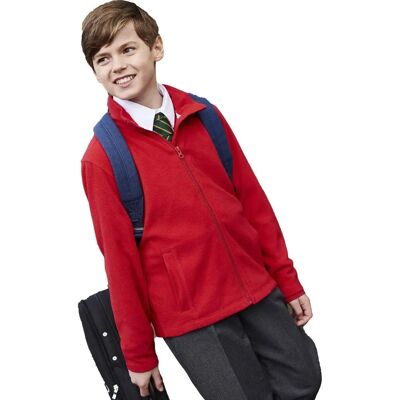 Regatta Kids Brigade II Full Zip Fleece - Kids' Lightweight Red Jacket Regatta Kids Brigade II Full Zip Fleece - Kids' Lightweight Red Jacket
