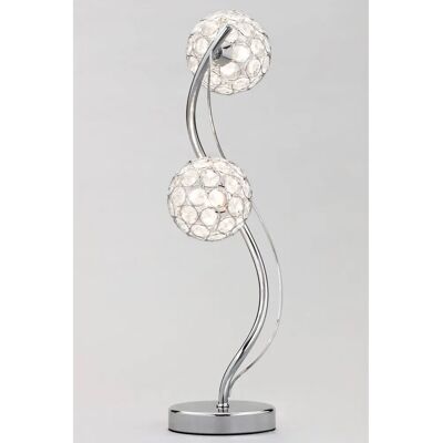 BHS Lighting Orianna Table Lamp - Silver - Unisex - Table Lamp BHS Lighting Orianna Table Lamp - Silver - Unisex - Table Lamp