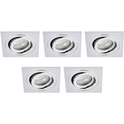 Litecraft - Recessed Downlight Tiltable Square Spotlight - Downlight Litecraft - Recessed Downlight Tiltable Square Spotlight - Downlight