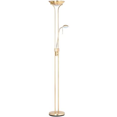 Litecraft - Mother & Child Floor Lamp 2 Arm - Satin Brass - 2 Arm - Floor Lamp Litecraft - Mother & Child Floor Lamp 2 Arm - Satin Brass - 2 Arm - Floor Lamp