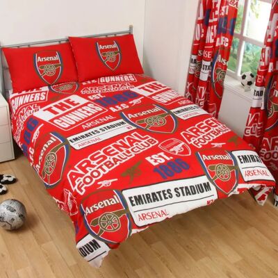 Arsenal FC Double Duvet Cover Bedding Set - Official Licensed Arsenal FC Double Duvet Cover Bedding Set - Official Licensed