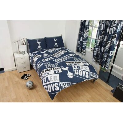 Tottenham Hotspur FC Patch Double Duvet Cover Bedding Set Reversible Quilt Cover Tottenham Hotspur FC Patch Double Duvet Cover Bedding Set Reversible Quilt Cover