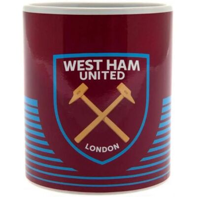 Mug en céramique West Ham United FC - Cadeau officiel - Publicité Mug en céramique West Ham United FC - Cadeau officiel - Publicité