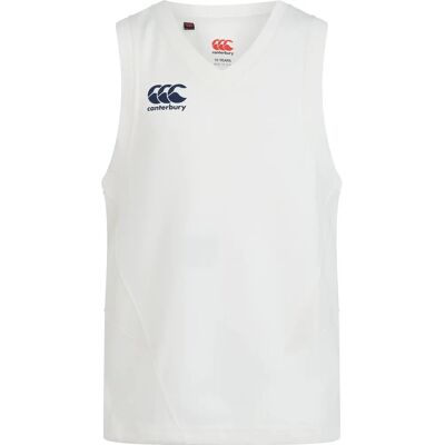 Canterbury Chemise sans manches blanche pour cricket junior - Vêtements Canterbury Chemise sans manches blanche pour cricket junior - Vêtements