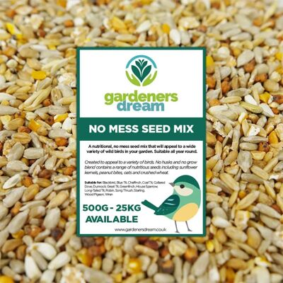 GardenersDream - No Mess Seed Mix - 25kg - Seed mix GardenersDream - No Mess Seed Mix - 25kg - Seed mix