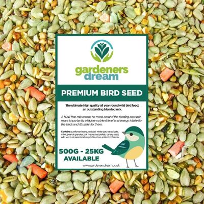 GardenersDream Premium Wild Bird Food 1 kg Bird food GardenersDream Premium Wild Bird Food 1 kg Bird food