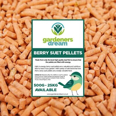 GardenersDream - Berry Suet Pellets - 2.5kg - Bird Food GardenersDream - Berry Suet Pellets - 2.5kg - Bird Food