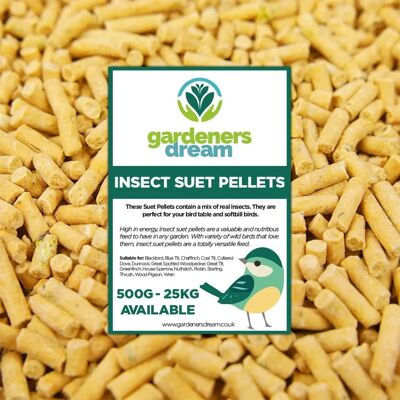 GardenersDream - Insect Suet Pellets - 10kg - Bird Feed GardenersDream - Insect Suet Pellets - 10kg - Bird Feed