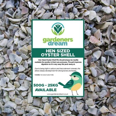 GardenersDream - Hen Sized Oyster Shell - 10kg GardenersDream - Hen Sized Oyster Shell - 10kg