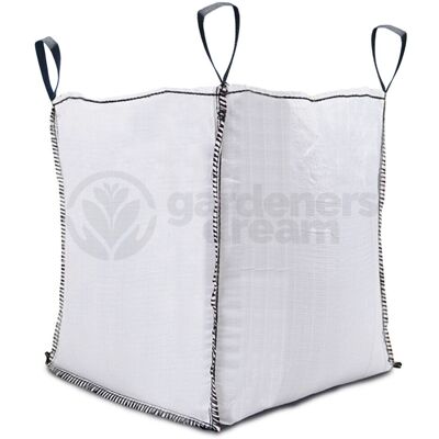 Gardeners Dream - 1 Tonne Fibc Bulk Bag - White - Handles Gardeners Dream - 1 Tonne Fibc Bulk Bag - White - Handles