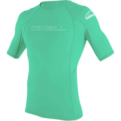 O'Neill Kid Basic Skins S/S Rash Guard - Azul Claro - Rash Guard O'Neill Kid Basic Skins S/S Rash Guard - Azul Claro - Rash Guard