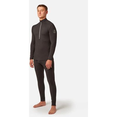Surfanic Black Bodyfit Zip Neck Base Layer - Ski & Snowboard Surfanic Black Bodyfit Zip Neck Base Layer - Ski & Snowboard