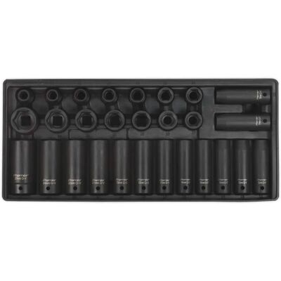Sealey TBT24 Tool Tray with Impact Socket Set - 28pc, 1/2" Square Drive Sealey TBT24 Tool Tray with Impact Socket Set - 28pc, 1/2" Square Drive