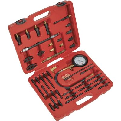 Sealey VSE3155 Kit de Teste de Compressão de Gasolina e Diesel - Testador de Motor Compacto Sealey VSE3155 Kit de Teste de Compressão de Gasolina e Diesel - Testador de Motor Compacto
