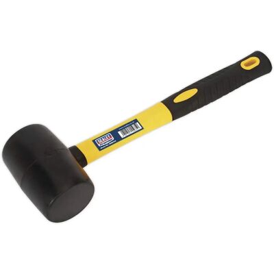 Sealey RMB100 Rubber Mallet 1Lb Fibreglass Shaft - Rubber Mallet Sealey RMB100 Rubber Mallet 1Lb Fibreglass Shaft - Rubber Mallet