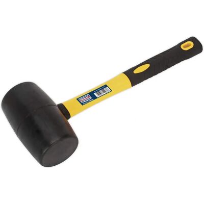 Sealey RMB200 Rubber Mallet - Fibreglass Shaft - 2lb - General Purpose Tool Sealey RMB200 Rubber Mallet - Fibreglass Shaft - 2lb - General Purpose Tool