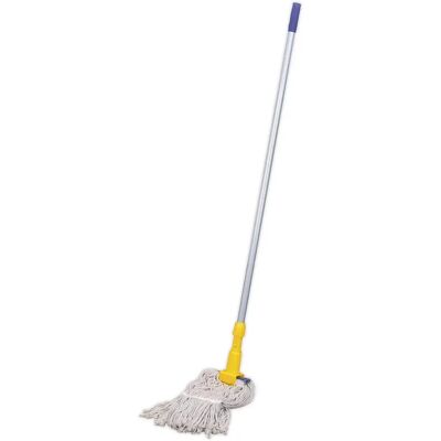 Sealey BM17 Cotton Mop 350g with Handle - Cotton Floor Mop Sealey BM17 Cotton Mop 350g with Handle - Cotton Floor Mop