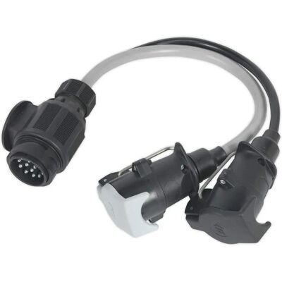 Sealey TB55 Conversion Lead - 13-Pin Euro to 7-Pin N & S - 12V Sealey TB55 Conversion Lead - 13-Pin Euro to 7-Pin N & S - 12V