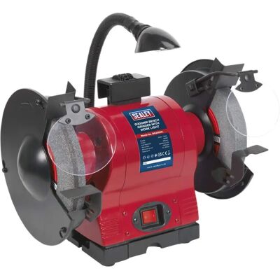 Sealey BG200WL Bench Grinder 200mm with Work Light - 550W/230V Sealey BG200WL Bench Grinder 200mm with Work Light - 550W/230V