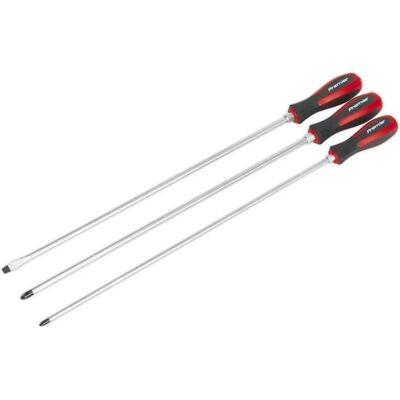 Sealey AK4935 Screwdriver Set - 3-Piece, 450mm, Chrome Vanadium Sealey AK4935 Screwdriver Set - 3-Piece, 450mm, Chrome Vanadium