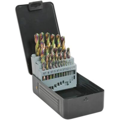 Siegen Tools S0938 HSS Drill Bit Set 25pc Edge Ground - Metric DIN 338 Siegen Tools S0938 HSS Drill Bit Set 25pc Edge Ground - Metric DIN 338