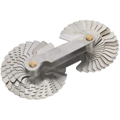 Conjunto de calibradores de passo Sealey AK73SPG - 52 peças, BSW/Métrico Conjunto de calibradores de passo Sealey AK73SPG - 52 peças, BSW/Métrico