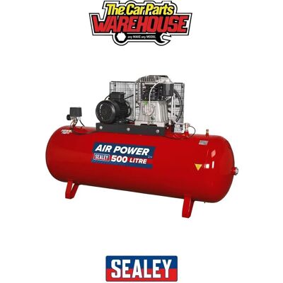 Sealey 500L Belt Drive Air Compressor - 7.5hp 3ph 2-Stage Sealey 500L Belt Drive Air Compressor - 7.5hp 3ph 2-Stage