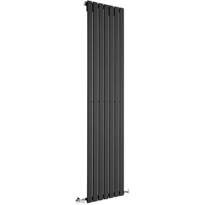 Radiatore Delta di Hudson Reed - Design Verticale Nero - 1780x490mm Radiatore Delta di Hudson Reed - Design Verticale Nero - 1780x490mm