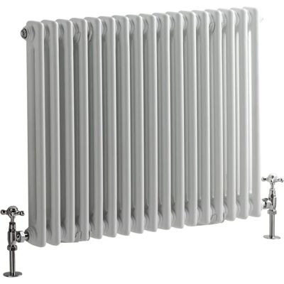 Radiatore Regent Hudson Reed - Stile tradizionale in ghisa - Bianco - 2 colonne - 965W - 600x785mm Radiatore Regent Hudson Reed - Stile tradizionale in ghisa - Bianco - 2 colonne - 965W - 600x785mm