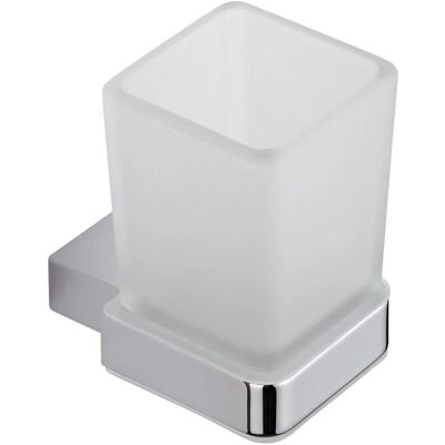 HUDSON REED Wall-Mounted Bathroom Accessory - Zinc & Glass HUDSON REED Wall-Mounted Bathroom Accessory - Zinc & Glass