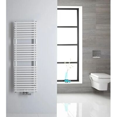 Hudson Reed Magera Scaldasalviette Verticale - 362W - Acciaio Bianco Hudson Reed Magera Scaldasalviette Verticale - 362W - Acciaio Bianco
