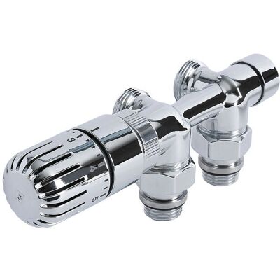 HudsonReed - Multiblock H - Chromed brass - Ø15 mm - Thermostatic radiator valve HudsonReed - Multiblock H - Chromed brass - Ø15 mm - Thermostatic radiator valve