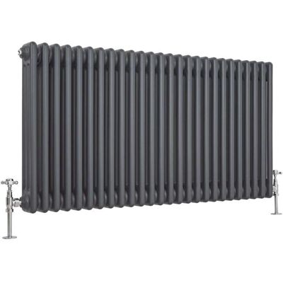 Hudson Reed Regent Radiator Horizontal Cast Iron Style - 1900W - 600x1190mm Hudson Reed Regent Radiator Horizontal Cast Iron Style - 1900W - 600x1190mm