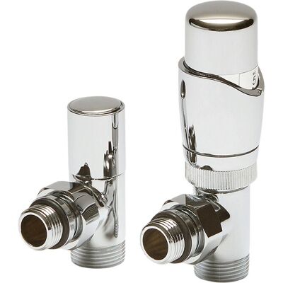 Valvola termostatica HudsonReed - Moderno cromo - Risparmio energetico Valvola termostatica HudsonReed - Moderno cromo - Risparmio energetico