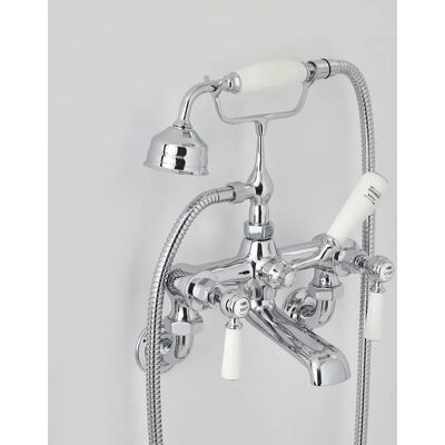 Hudson Reed Elizabeth Wall-Mounted Bathtub Mixer - Classic Retro Design Hudson Reed Elizabeth Wall-Mounted Bathtub Mixer - Classic Retro Design