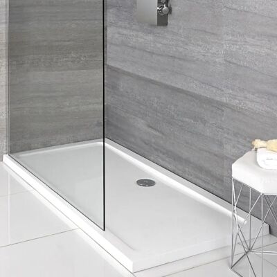 Hudson Reed Maxon Piatto Doccia Rettangolare a Basso Profilo - Bianco - 900x760mm Hudson Reed Maxon Piatto Doccia Rettangolare a Basso Profilo - Bianco - 900x760mm
