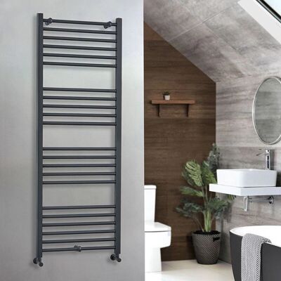 Hudson Reed Artle Towel Radiator - Design Moderne Anthracite - 1600x600mm - 919W - Publicité Hudson Reed Artle Towel Radiator - Design Moderne Anthracite - 1600x600mm - 919W - Publicité