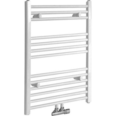 Riscaldabagni Neva bianco con attacco centrale - 414W Riscaldabagni Neva bianco con attacco centrale - 414W