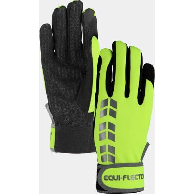 Shires Equi-Flector Yellow XL Riding Gloves - Riding Gloves Shires Equi-Flector Yellow XL Riding Gloves - Riding Gloves