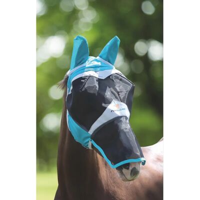 Shires Teal Fliegenmaske mit Ohren und Nase - Klein-Pony Shires Teal Fliegenmaske mit Ohren und Nase - Klein-Pony