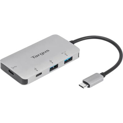 Targus ACH228 Silver 2 USB-A 2 USB-C Hub - USB-C Multi-Port Hub Targus ACH228 Silver 2 USB-A 2 USB-C Hub - USB-C Multi-Port Hub