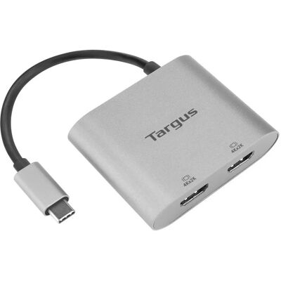Adaptateur graphique USB Targus ACA947EU - Double HDMI, 4K, Argent Adaptateur graphique USB Targus ACA947EU - Double HDMI, 4K, Argent