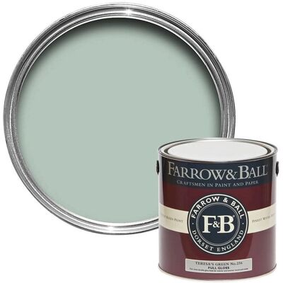 Farrow & Ball Full Gloss Teresa's Green No.236 - 750ml Farrow & Ball Full Gloss Teresa's Green No.236 - 750ml